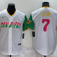 Men's San Diego Padres Ha-Seong Kim #7 White Stitched Jersey1
