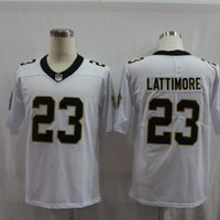 Men's New Orleans Saints Marshon Lattimore #23 White Game Jersey1