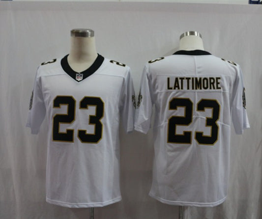 Men's New Orleans Saints Marshon Lattimore #23 White Game Jersey1