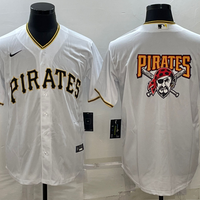 Men's Pittsburgh Pirates White Home Replica Team Jersey1