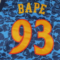 Men's Golden State Warriors x BAPE Navy 2009-10 Hardwood Classics Swingman Jersey1
