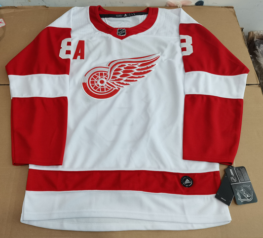 Men's Detroit Red Wings Justin Abdelkader #8 White Breakaway Player Jersey1