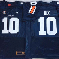 Men's Auburn Tigers Bo Nix #10 Navy Player Game Jersey