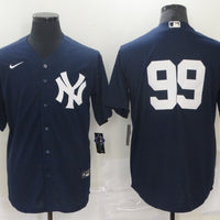 Men's New York Yankees Aaron Judge #99 Navy Replica Player Name Jersey1
