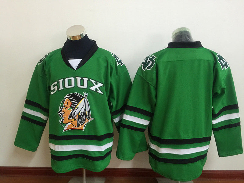 Men's Chicago Blackhawks Green Blank Jersey1