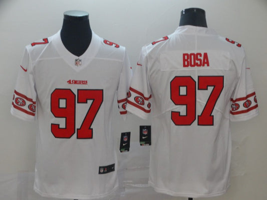 Men's San Francisco 49ers #97 Nick Bosa White Game Jersey1