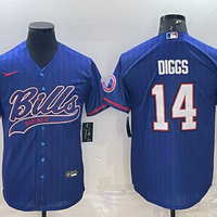 Men's Buffalo Bills Stefon Diggs #14 Royal Player Jersey1 Joint Edition