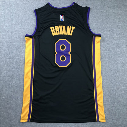 Men's Los Angeles Lakers Kobe Bryant Black #8 Swingman Player Jersey1
