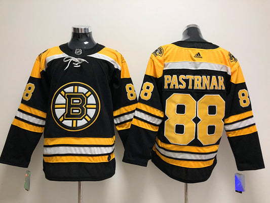 Men's Boston Bruins David Pastrnak #88 Black Player Jersey1