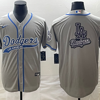 Men's Los Angeles Dodgers1 Gray Team Jersey Joint Edition