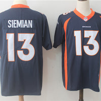 Men's Denver Broncos Trevor Siemian #13 Navy Game Jersey1