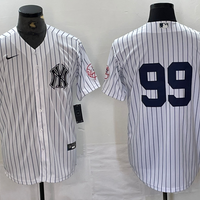 Men's New York Yankees Aaron Judge #99 White Limited Name Jersey1
