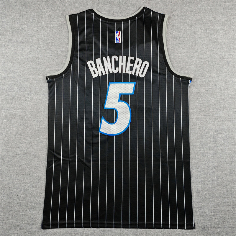 Men's Orlando Magic Paolo Banchero #5 Black Swingman Jersey - Statement Edition