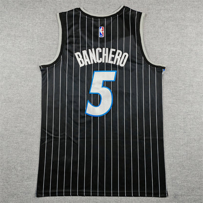 Men's Orlando Magic Paolo Banchero #5 Black Swingman Jersey - Statement Edition