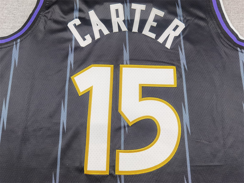 Men's Toronto Raptors Vince Carter #15 Black 2024/25 Swingman Player Jersey1 - City Edition