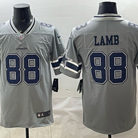 Men's Dallas Cowboys CeeDee Lamb #88 Gray Inverted Team Game Jersey