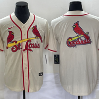 Men's St. Louis Cardinals Cream Alternate Replica Team Jersey1