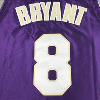 Men's Los Angeles Lakers Kobe Bryant Purple Hall of Fame Hardwood Classics Jersey1