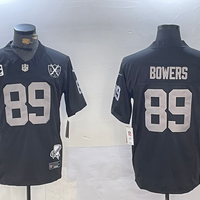 Men's Las Vegas Raiders Brock Bowers #89 Black Game Jersey1