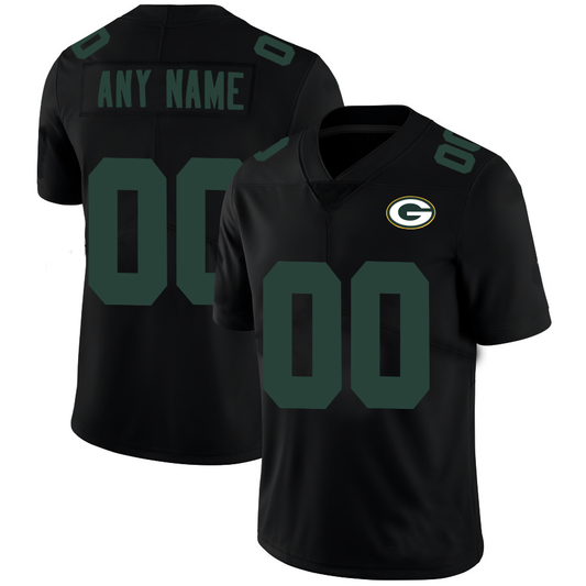 Custom1 Green Bay Packers Football Jerseys Black American Stitched Name And Number Size S to 6XL Christmas Birthday Gift