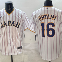 Men's Japan Baseball Shohei Ohtani #16 White 2026 World Baseball Classic Home Stadium Jersey