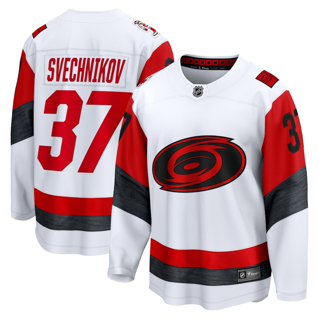 Men's Carolina Hurricanes Andrei Svechnikov #37 Fanatics White Jersey