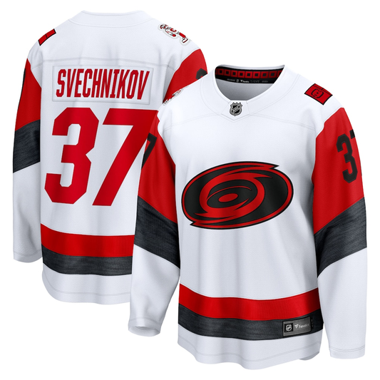 Men's Carolina Hurricanes Andrei Svechnikov #37 Fanatics White Jersey