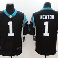 Men's Carolina Panthers Cam Newton #1 Black Game Jersey1