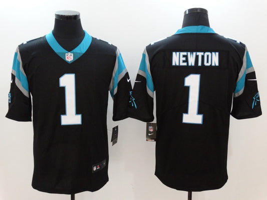 Men's Carolina Panthers Cam Newton #1 Black Game Jersey1