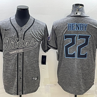 Men's Tennessee Titans Derrick Henry #22 Gray Player Jersey1