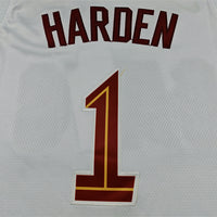 Men's Cleveland Cavaliers James Harden #1 White Swingman Jersey - Association Edition