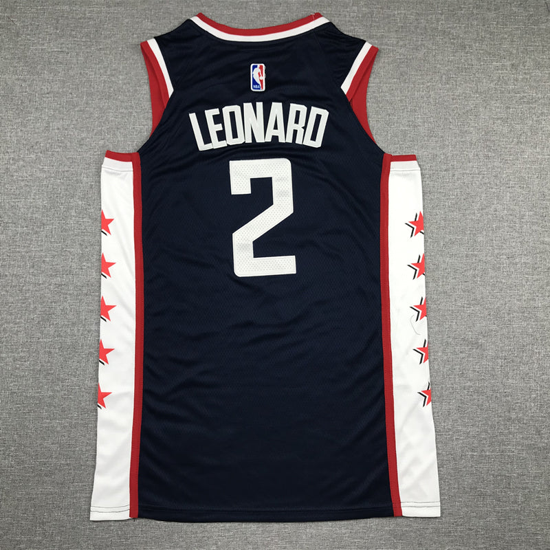 Men's LA Clippers #2 Kawhi Leonard  Swingman Jersey1 Retro