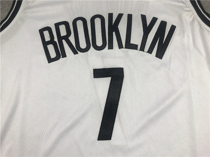 Men's Brooklyn Nets Kevin Durant White 2019 Fast Break Player Movement Jersey1