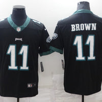 Men's Philadelphia Eagles A.J. Brown #11 Black Game Jersey1