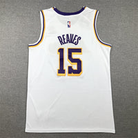 Men's Los Angeles Lakers Austin Reaves #15 White 2022/23 Swingman Jersey1 - Association Edition