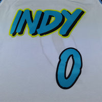 Men's Indiana Pacers Tyrese Haliburton #0 White 2024/25 Swingman Player Jersey1 - City Edition