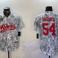 Men's San Francisco 49ers Fred Warner #54 Arctic Camo Salute to Service Limited Jersey1