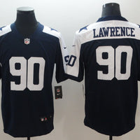 Men's Dallas Cowboys DeMarcus Lawrence #90 Navy Alternate Fashion Game Jersey1