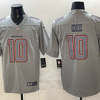 Men's Denver Broncos Bo Nix #10 Gray Inverted Team Game Jersey