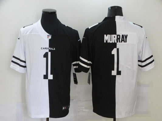 Men's Arizona Cardinals Kyler Murray #1 Black/White Game Jersey1