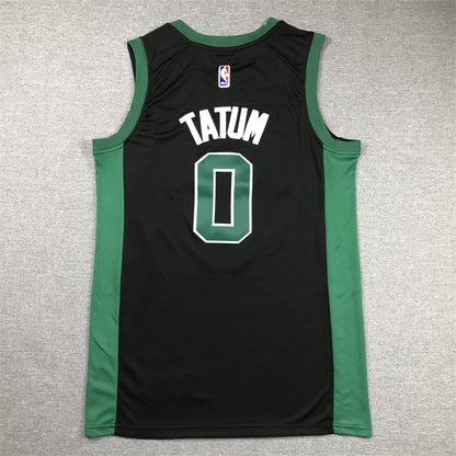 Men's Boston Celtics Jayson Tatum #0 Black 2022/23 Statement Edition Swingman Jersey1