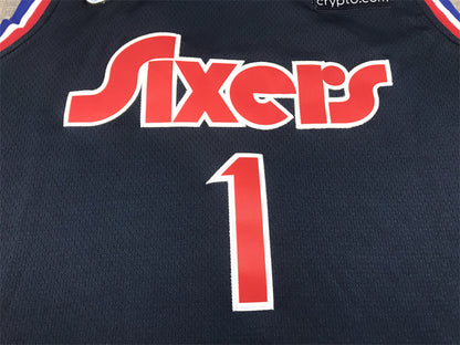 Men's Philadelphia 76ers James Harden Navy 2021/22 Swingman Jersey1 City Edition