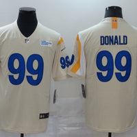 Men's Los Angeles Rams Aaron Donald #99 Beige Vapor Limited Jersey1