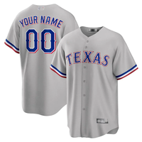 Men's Texas Rangers Gray Replica Custom Jersey1