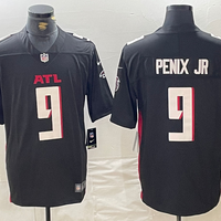 Men's Atlanta Falcons Michael Penix Jr. #9 Black 2024 NFL Draft First Round Pick Player Game Jersey1