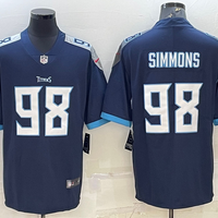 Men's Tennessee Titans Jeffery Simmons #98 Navy Game Jersey1