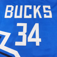 Men's Milwaukee Bucks Giannis Antetokounmpo #34 Royal 2024/25 Swingman Player Jersey1 - City Edition