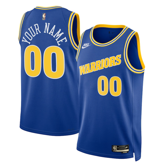 Men's Golden State Warriors Blue 2022/23 Custom Swingman Jersey1 - Classic Edition