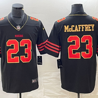 Men's San Francisco 49ers Christian McCaffrey #23 Black Player Jersey1