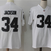 Men's Las Vegas Raiders Bo Jackson #34 White Game Jersey1